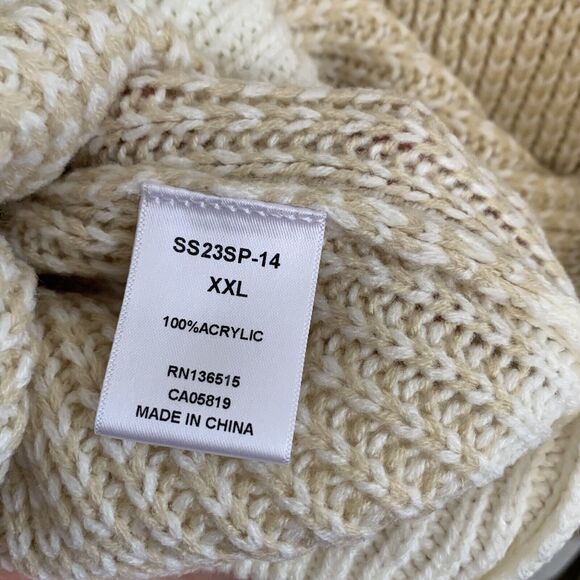 Stitches & Stripes Cream Pullover Sweater XXL NWT - Picture 5 of 5